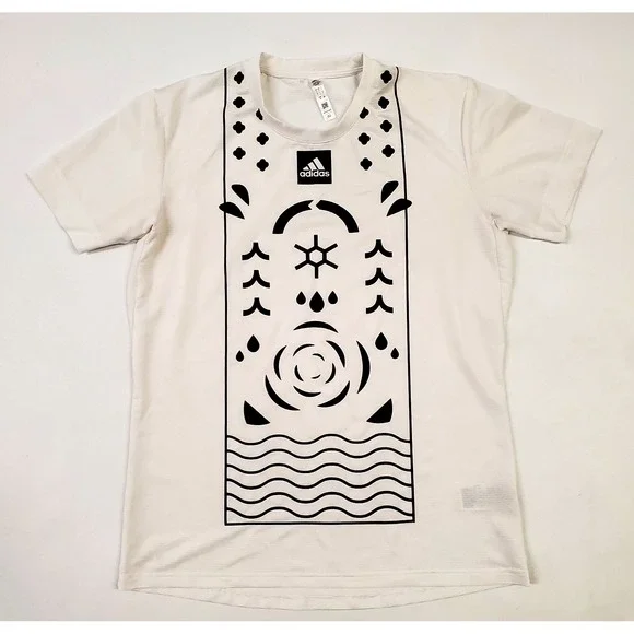 Adidas Paris Open HEAT RDY Freelift Tennis Shirt White Large - Picture 2 of 10